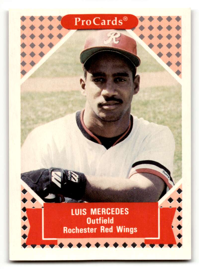 1991 ProCards Tomorrow's Heroes #2 Luis Mercedes    Rochester Red Wings Baseball Cards EX/NM