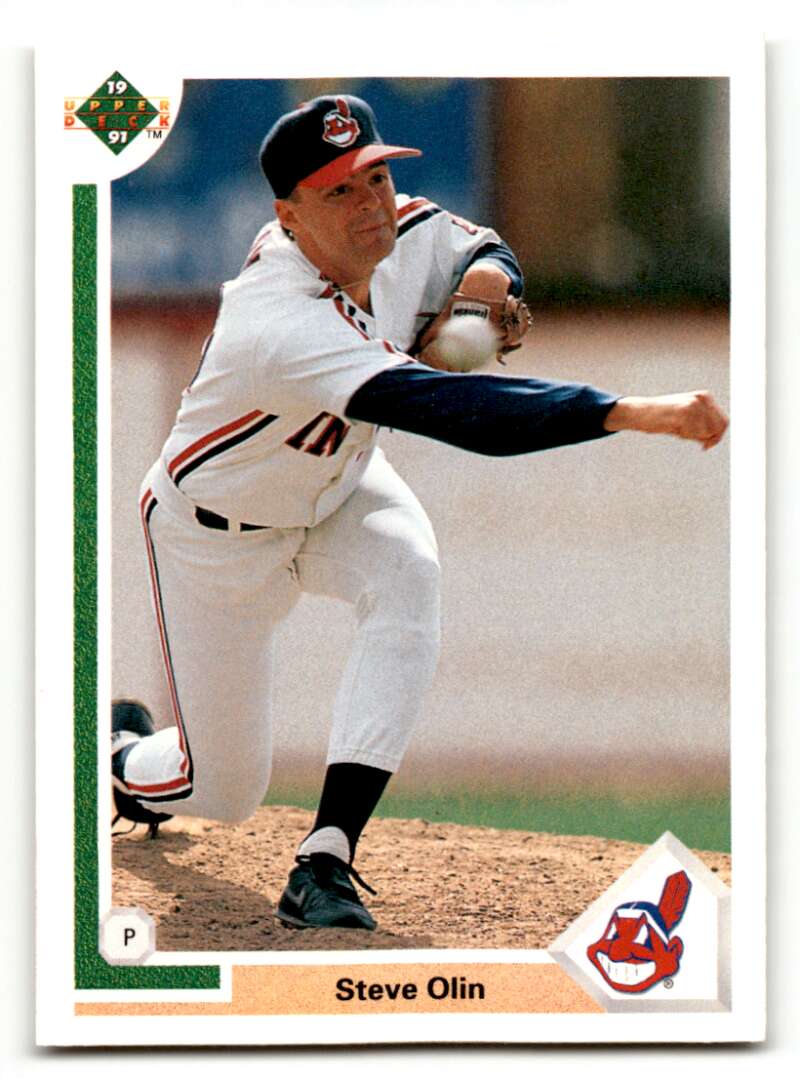 1991 Upper Deck #118 Steve Olin    Cleveland Indians Baseball Cards EX/NM