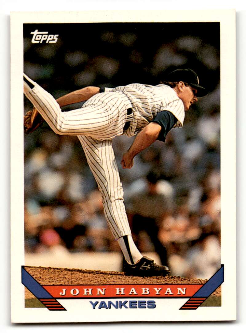 1993 Topps #86 John Habyan    New York Yankees Baseball Cards EX/NM